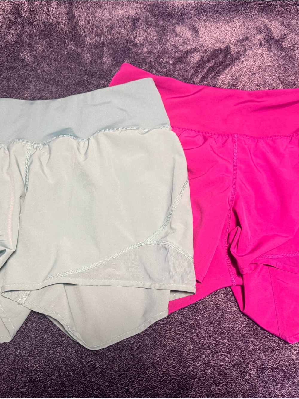 2-pack Women’s Active Stretch Shorts - Pink and Light Mint